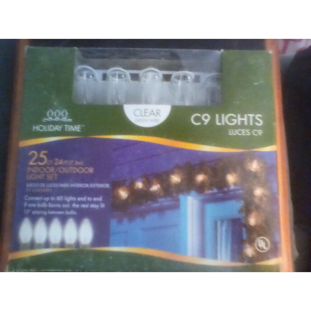 Holiday Time 25 Count C9 Indoor / Outdoor Light Set